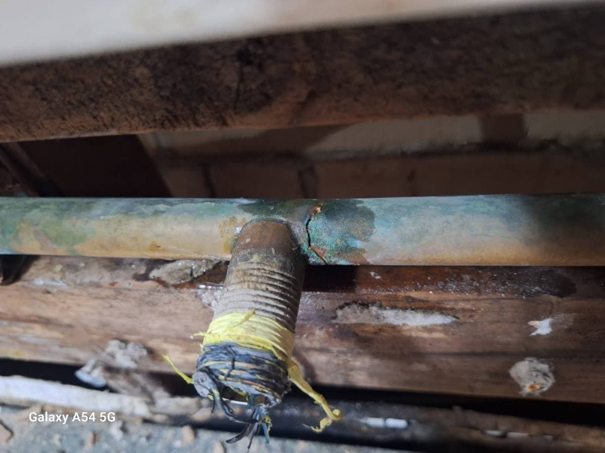 Burst pipe repair in a northern Adelaide home